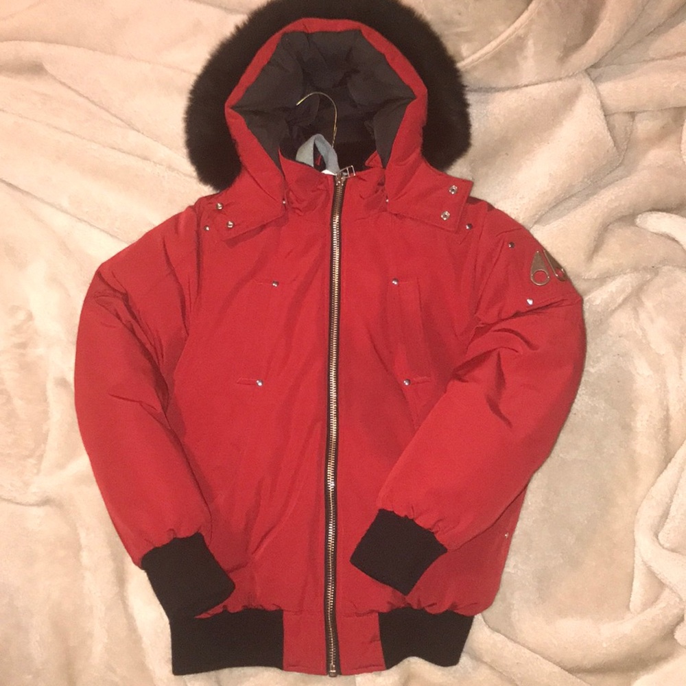 ❌Sold❌ Moose Knuckles Deep Red Coat